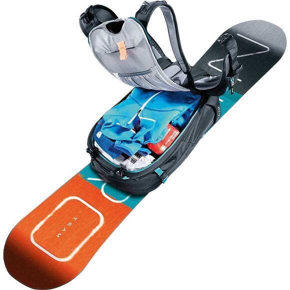 Deuter Freerider Pro 30 Ski Tour Snow Travel Alpine Hiking Black 30L Backpack - Picture 2 of 7